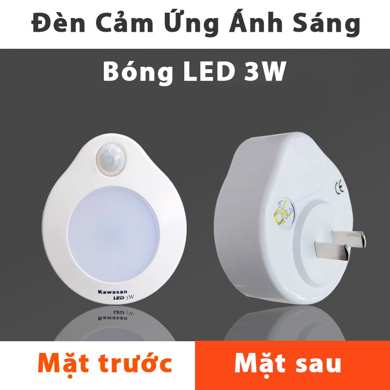 Đèn Cảm Ứng Dạng Phích Cắm - Cảm Biến Ánh Sáng Tự Động Bật Đèn Kawasan SS82B