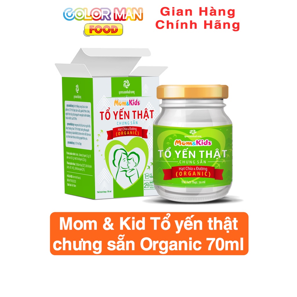 Mom&kid Tổ Yến Thật Chưng Sẵn Organic 70ml