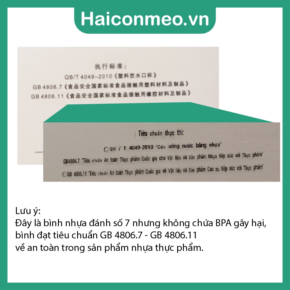 Bình nước Classic 400ml dễ thương có dây đeo 4 màu dành cho bé