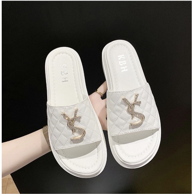 Dép bánh mì độn đế 3cm , dép nữ khóa ys nhẹ êm kèm ảnh thật 005