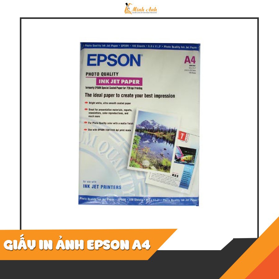 GIẤY IN ẢNH EPSON A4 100 TỜ