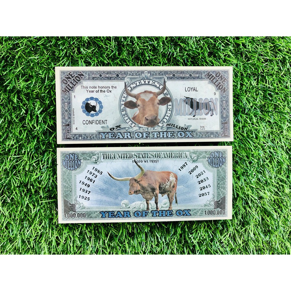 Bộ 4 Tờ Tiền Hình Con Trâu Macao Lưu Niệm Patacas Lì Xì Tết 2021 | BigBuy360 - bigbuy360.vn