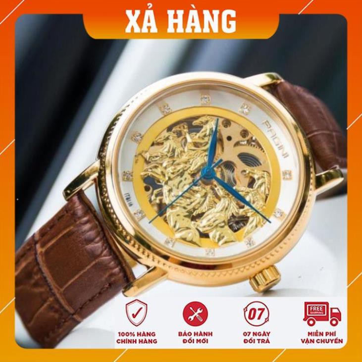 [Chính Hãng 100%] Đồng Hồ Nam Pagini Automatic PA6688  - Đồng Hồ Cơ Dây Da cao cấp - Bảo Hành 2 năm