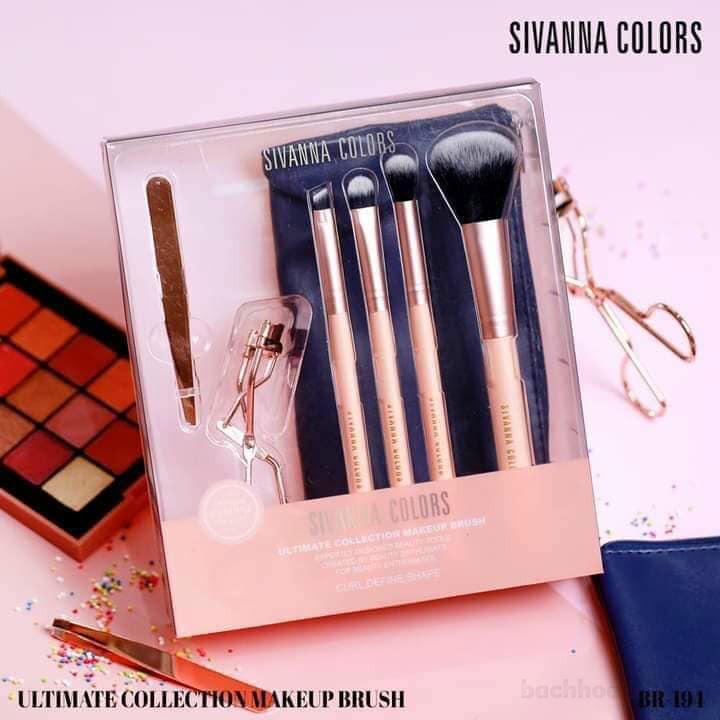 Bộ cọ trang điểm SIVANNA COLORS Ultimate Collection