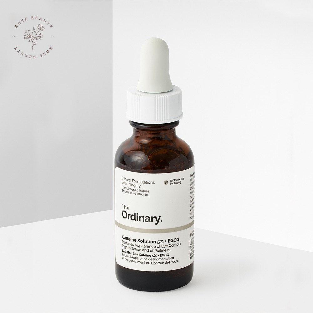 (BILL CANADA) Serum The Ordinary Serum Caffeine Solution 5% + EGCG 30ml dưỡng mắt giảm quầng thâm mắt ROSE Beauty