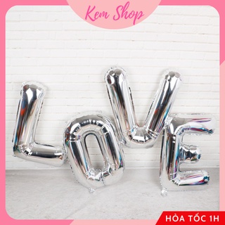 Bóng chữ LOVE trang trí đám cưới, tiệc kỷ niệm, cầu hôn - Kem Shop K220