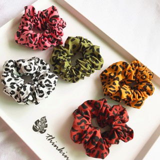 BUỘC TÓC SCRUNCHIES HỌA TIẾT DA BEO -CỘT TÓC VẢI THỜI TRANG NỮ HOT TREND