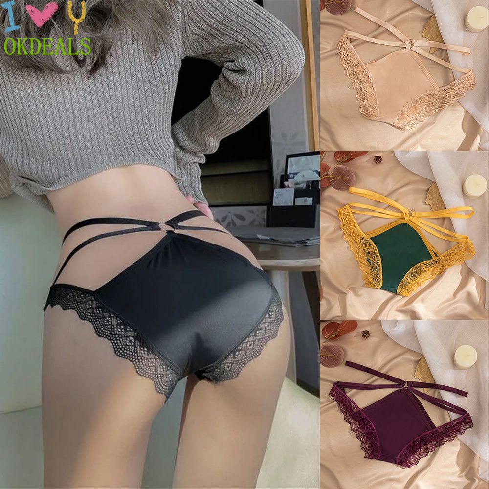 Quần lót dây mảnh màu trơn thoáng khí nhiều màu sắc kiểu dáng quyến rũ gợi cảm dành cho nữ