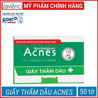 Giấy thấm dầu Acnes loại bỏ dầu hiệu quả (50 tờ)