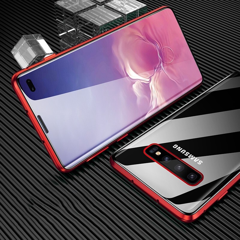 Ốp điện thoại hai mặt viền nam châm cho Samsung S10plus S10 Note10 10Plus s9 s8 note9 note8 s9+ s8+ | BigBuy360 - bigbuy360.vn