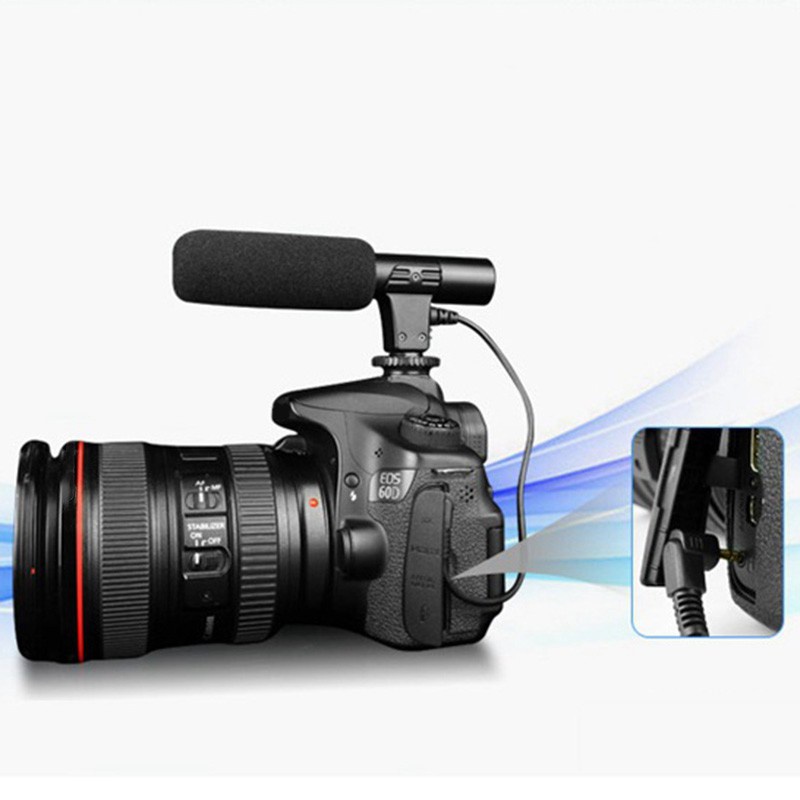 Micro Máy Ảnh Kỹ Thuật Số Giắc 3.5mm Cho Nikon Canon Slr
