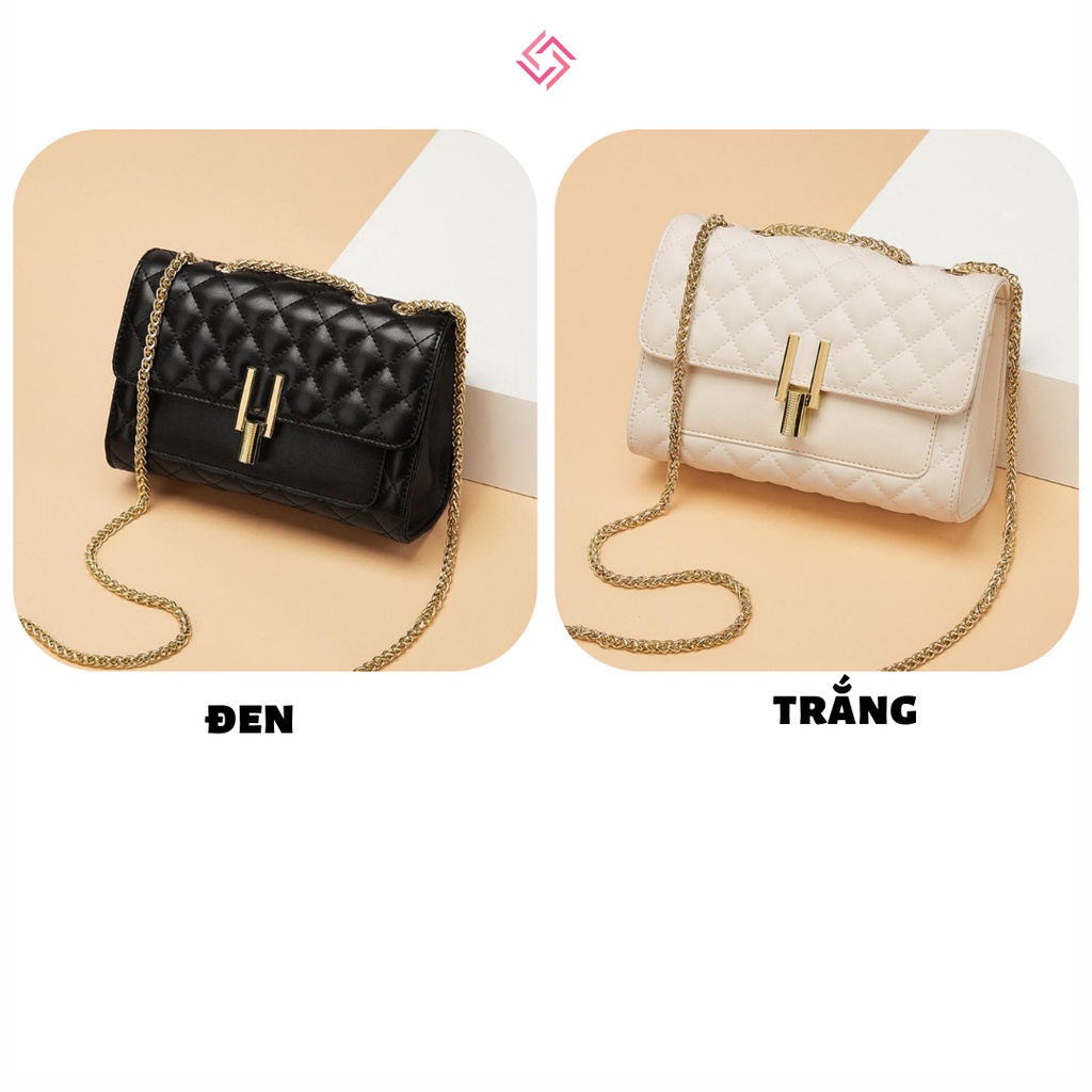 Túi xách nữ đeo chéo da cao cấp khóa y 3 ngăn thời trang LUCIA STORE TXN10