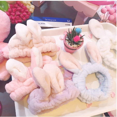 Băng Đô Hình Tai Thỏ Xinh Xắn Cho Nữ