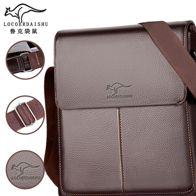 Túi đeo chéo da thật thời trang cho nam | BigBuy360 - bigbuy360.vn