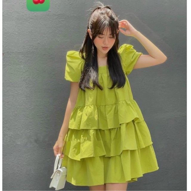 Đầm babydoll tầng QC siêu xinh Y HÌNH