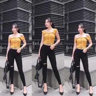 Quần jeans đen đủ 4 Mã