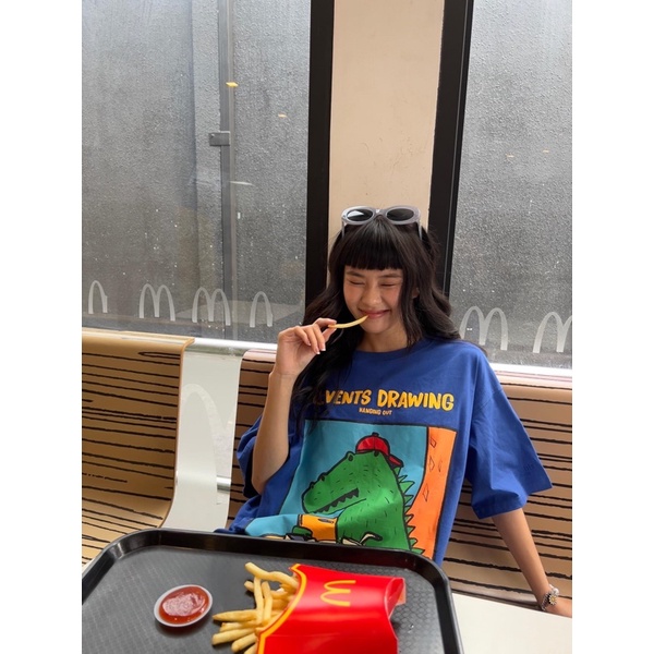 Áo Thun Cá Sấu LEVENTS® FUNNY CROCODILE TEE ♥  dx.resell 🐊 Tặng Kèm Túi Tote Hoặc Túi Giấy Khi Mua Từ 2SP