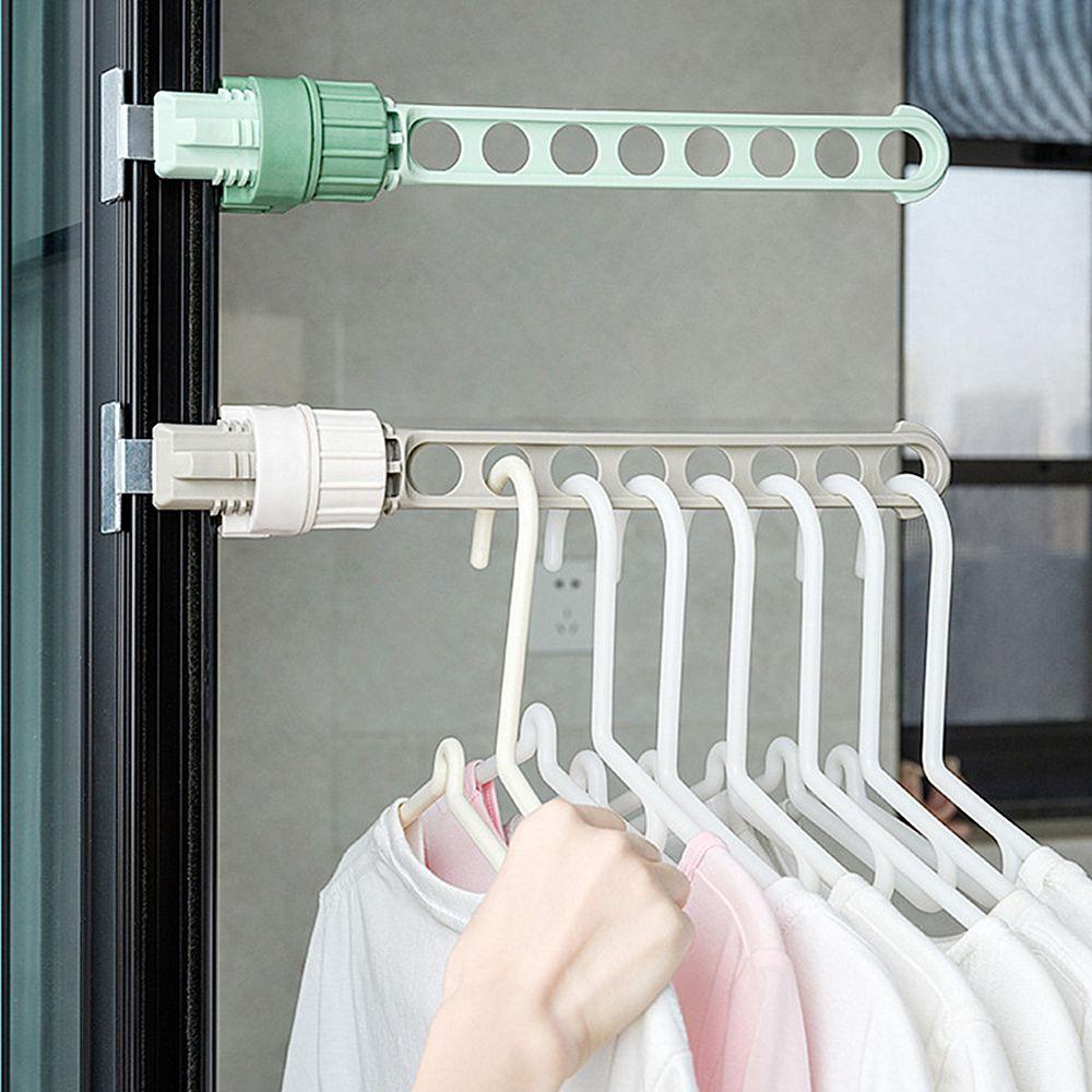 Móc Nhựa Treo Quần Áo 8 Lỗ Đa Năng