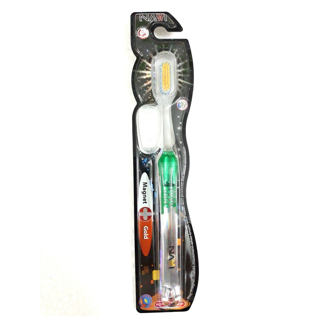 1 Cây Bàn Chải NAVI MAGNET GOLD  NANO SILVER BCM01 (Giao màu ngẫu nhiên)