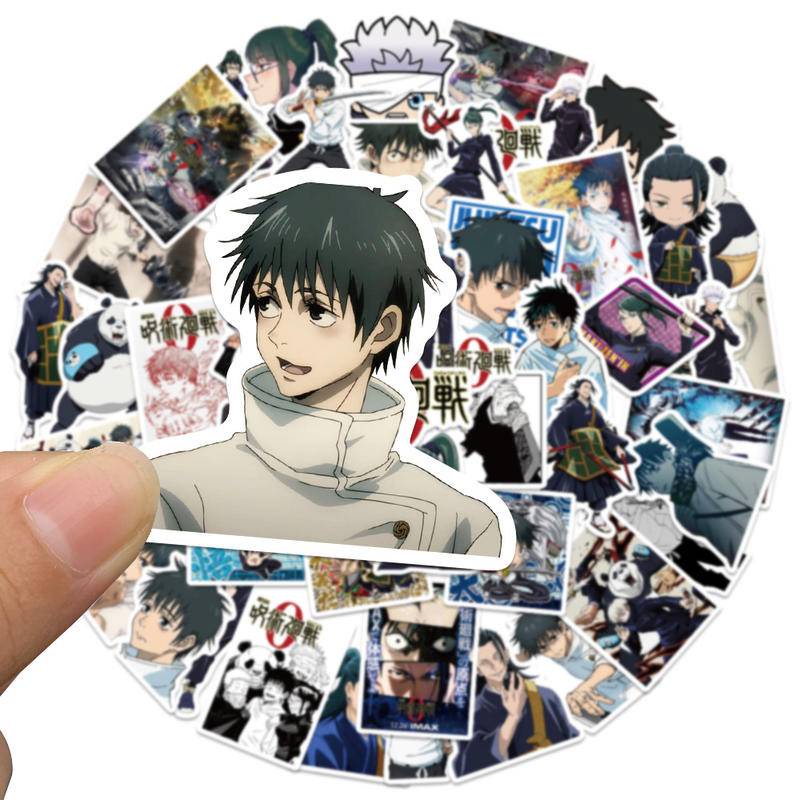 Bộ 50 Tờ Giấy Sticker In Hình Nhân Vật Anime Dễ Thương Dùng Để Trang Trí