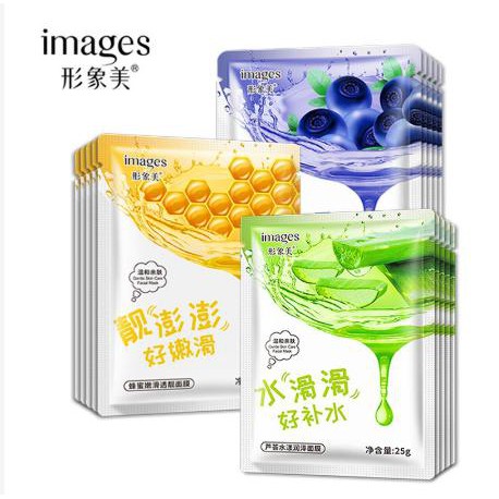 Mặt nạ giấy dưỡng da mụn cấp ẩm thải độc mật ong, lô hội, việt quất Images
