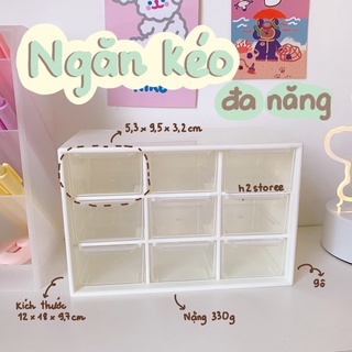 Ngăn kéo 9 ô decor bàn học