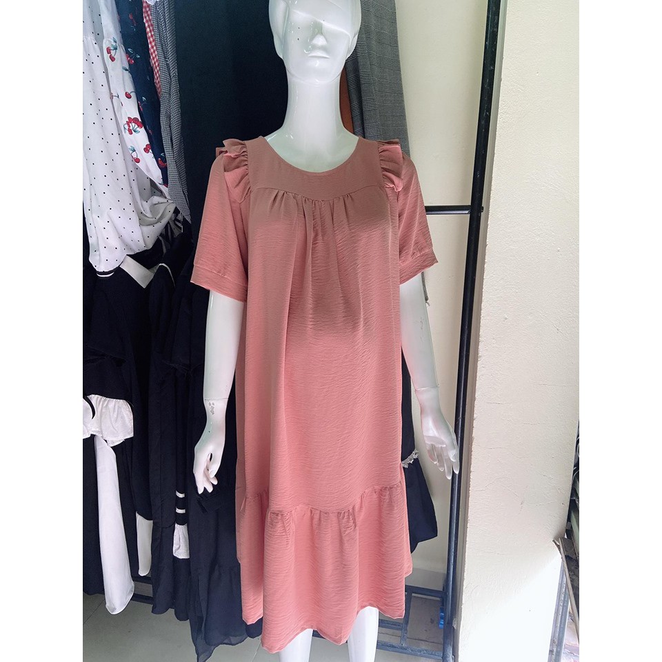 Váy Bầu Bigsize Thiết Kế Sở GUME Dáng Maxi Đuôi Cá Cánh Tiên Chất Vải Đũi Cao Cấp Mềm Mát size từ 40-100kg MB148