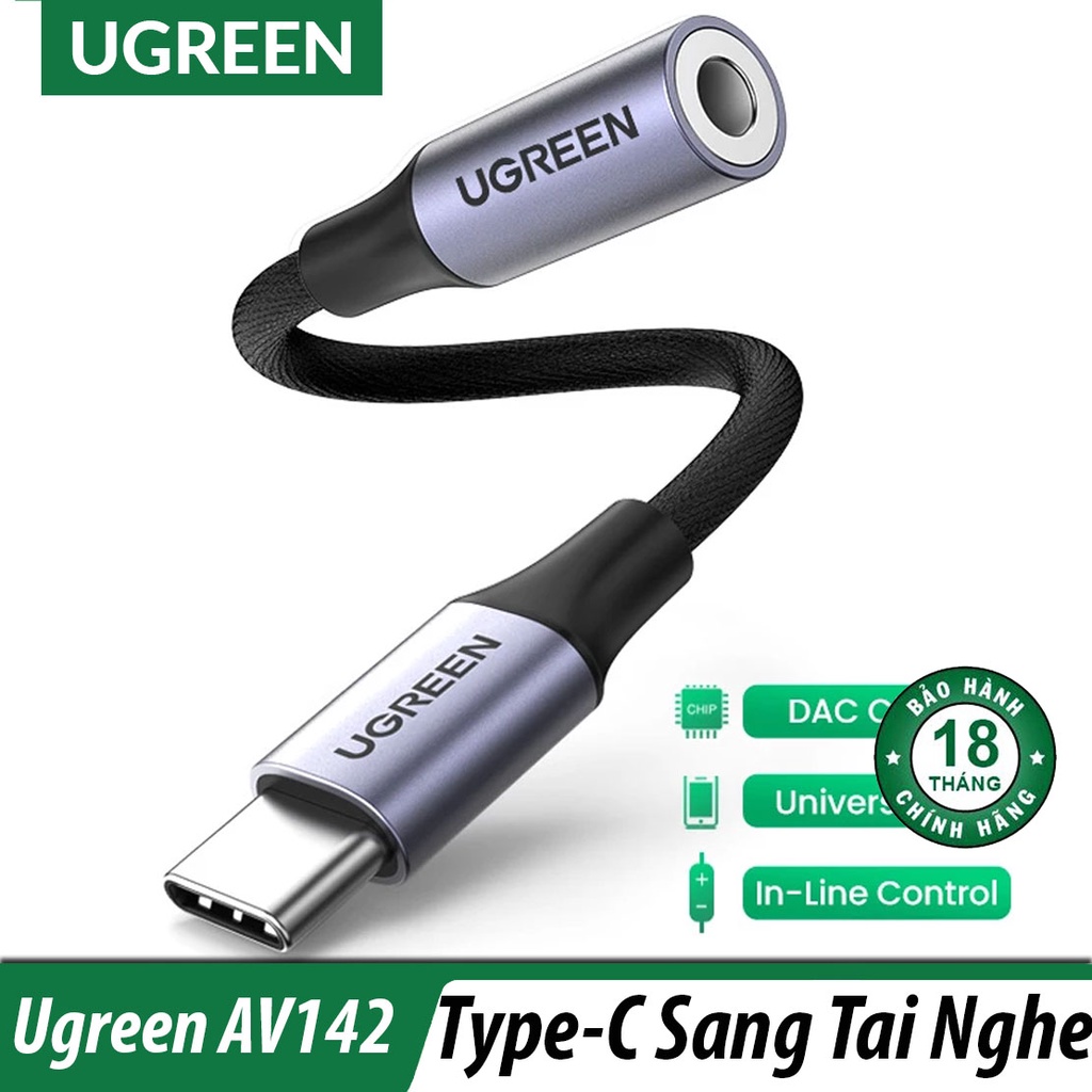 Cáp Chuyễn USB Type C Sang Cổng 3.5mm Chính Hãng UGreen 30632