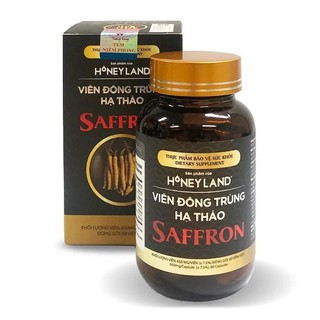Thực phẩm Bảo vệ sức khỏe Viên Đông Trùng Hạ Thảo Saffron 1 hộp x 60 Viên