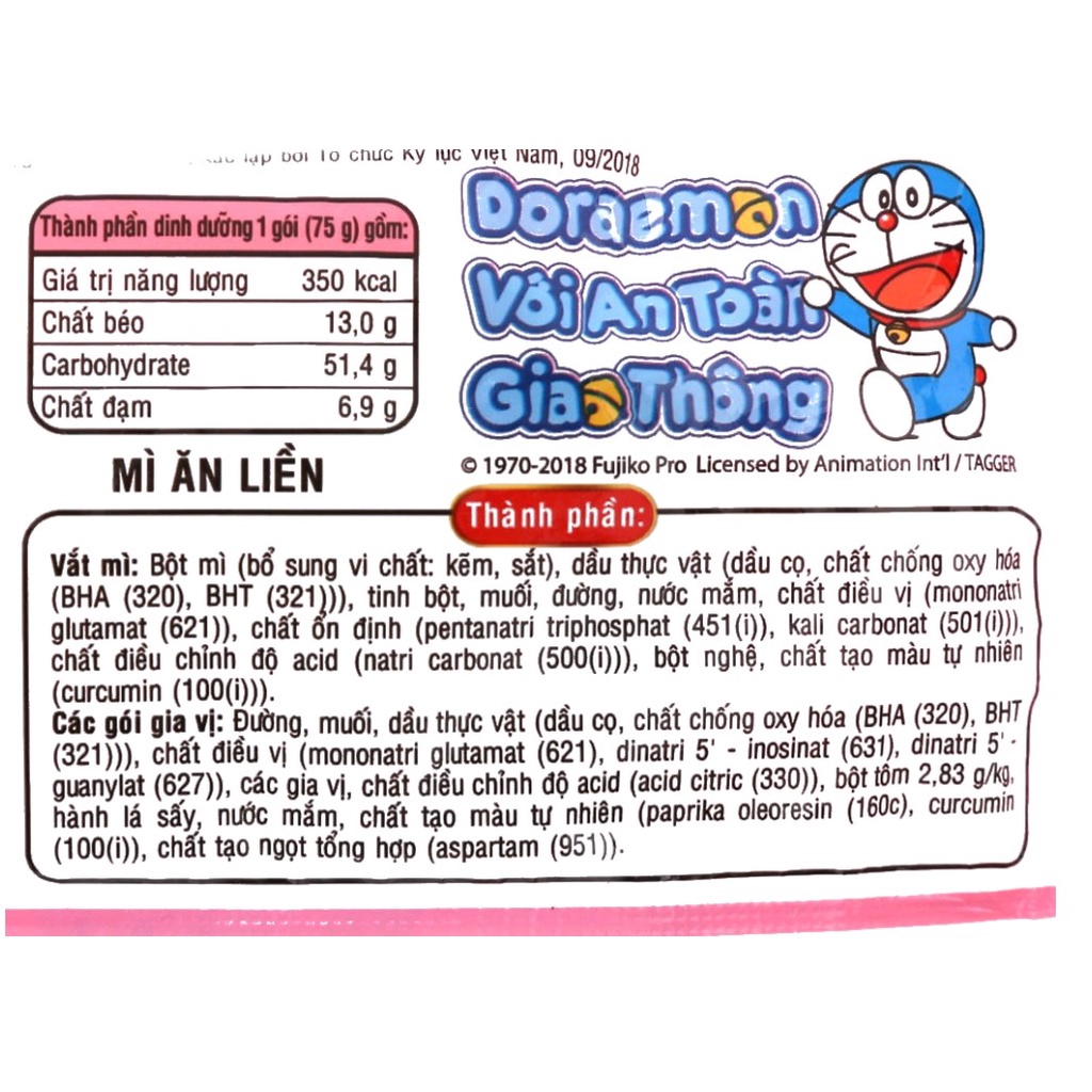 Thùng 30 gói mì Hảo Hảo tôm chua cay 75gr