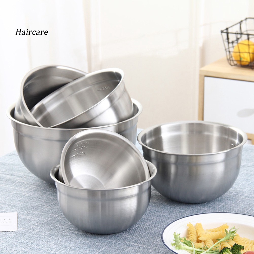 Thau trộn salad/ bột và đánh trứng bằng inox 304 nhiều kích thước