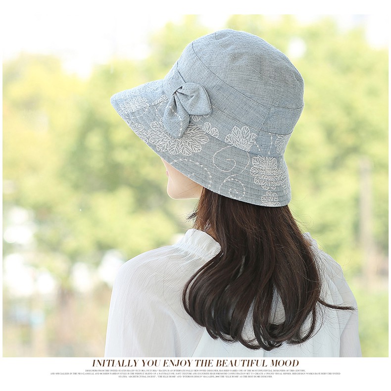 Mũ Tai Bèo Chống Nắng Thời Trang Mùa Hè Hàn Quốc Cho Nữ Trung Niên