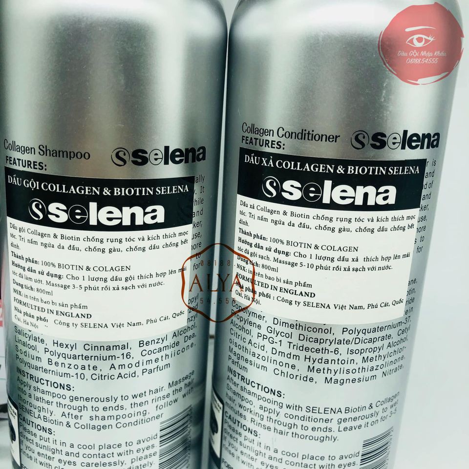 Cặp Dầu Gội Xả Biotin Collagen Selena | Giảm Rụng Tóc,Phục Hồi Tóc Khô Xơ, Hư Tổn | BigBuy360 - bigbuy360.vn