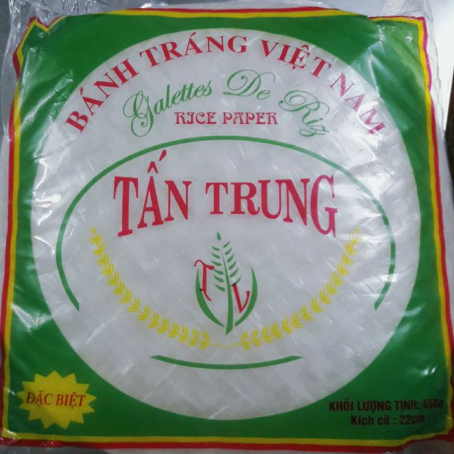 Bánh tráng mỏng dẻo cuốn gỏi cuốn, chả giò...