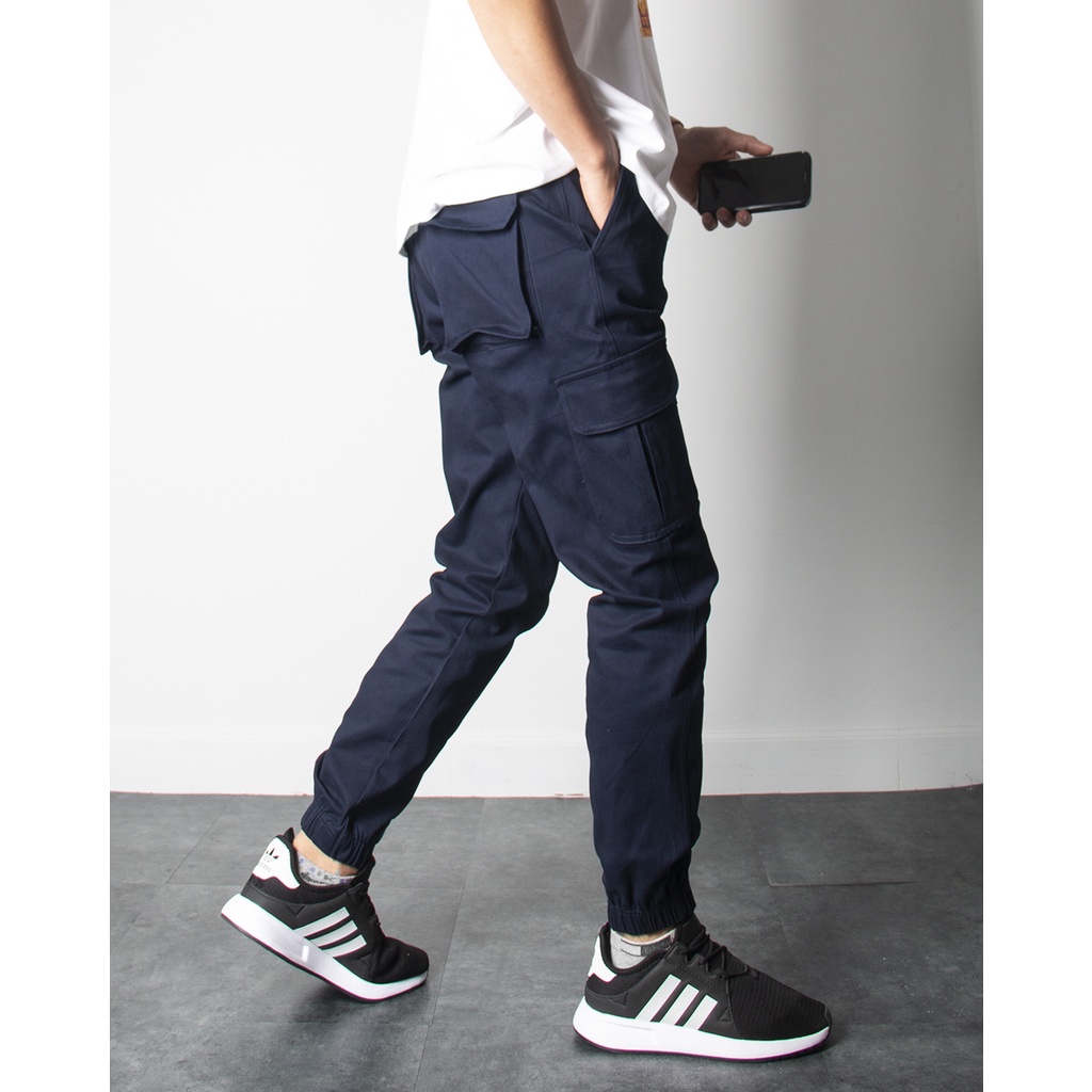 Quần jogger kaki túi hộp Nigo