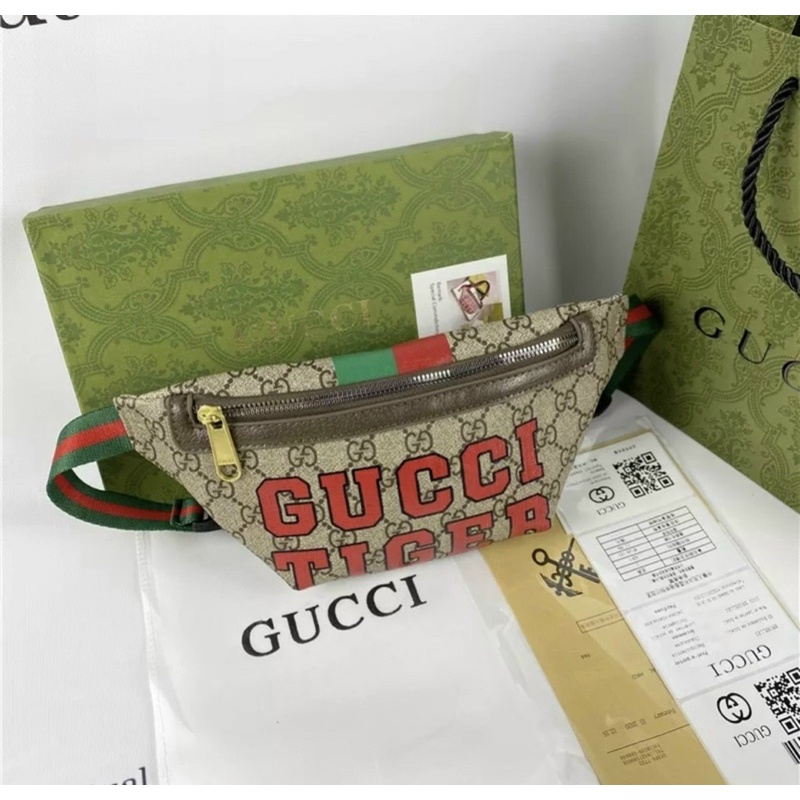 Túi đeo ngực đeo bụng nam nữ unisex Gucci tiger fullbox hoả tốc