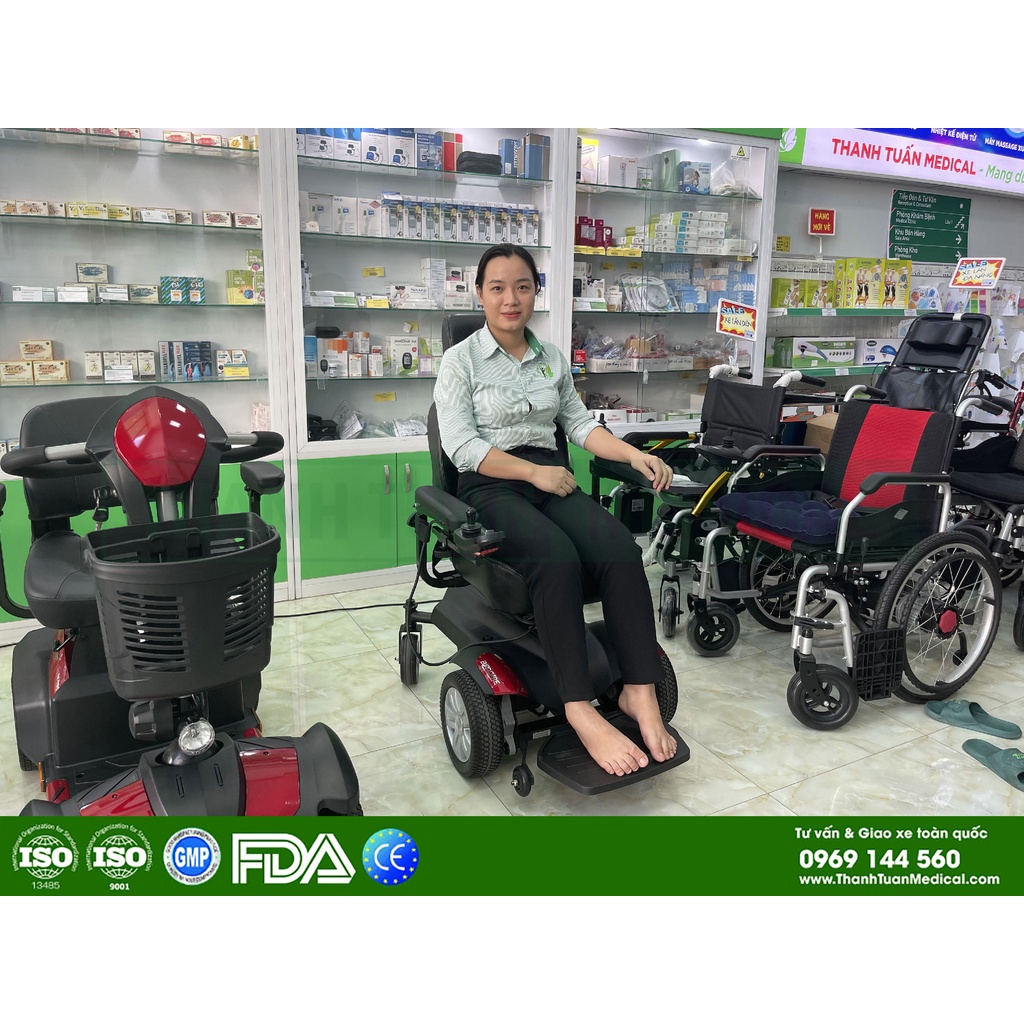 Xe điện Vital chính hãng EuroCare tiêu chuẩn Âu Mỹ - Ngồi êm ái và tho