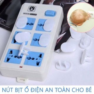 10 Nút Bịt Ổ Điện 2/3 Chân An Toàn