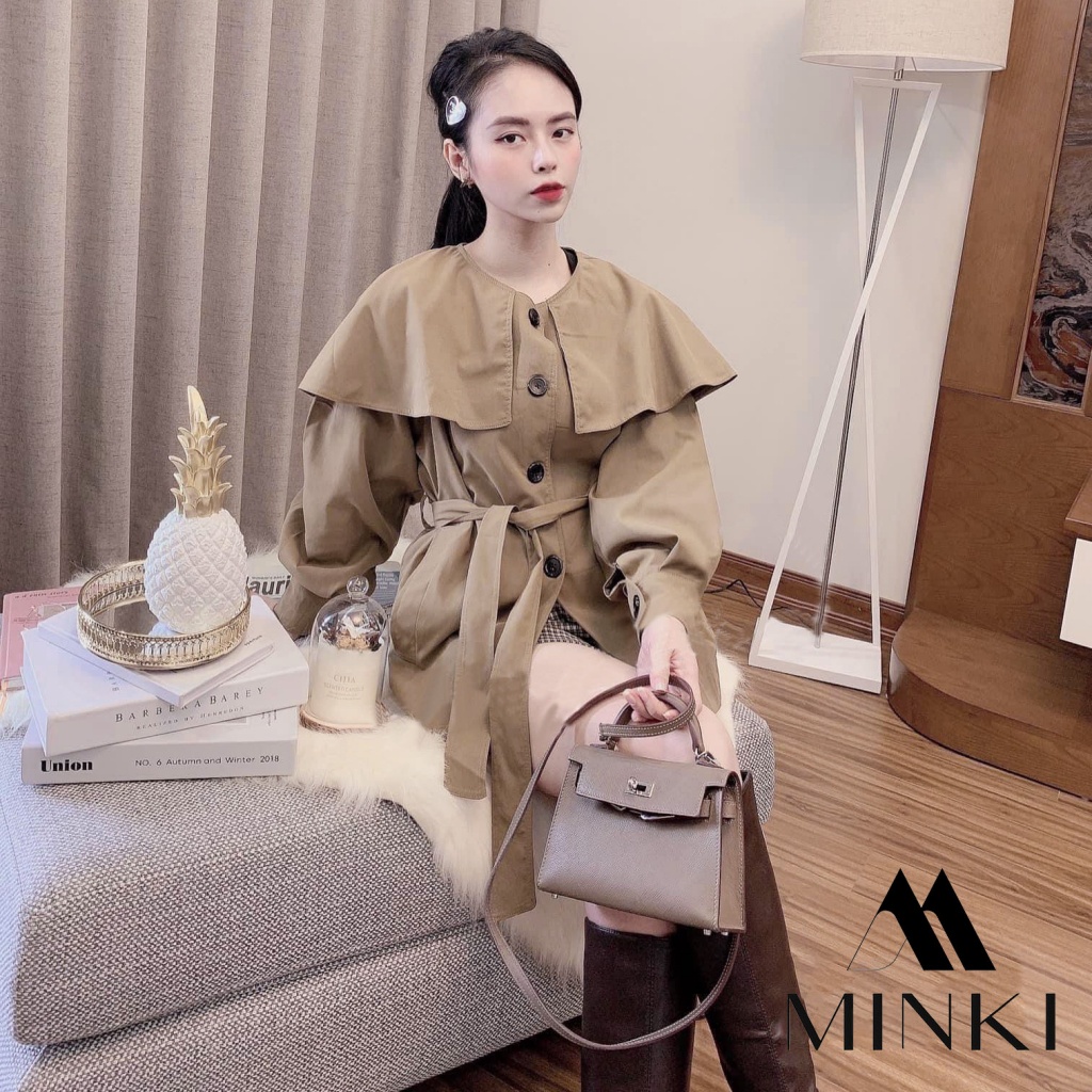 🌸ÁO KHOÁC KAKI CÚC ĐEN - CHẤT LIỆU CAO CẤP - MÀU NÂU NHẠT | BigBuy360 - bigbuy360.vn