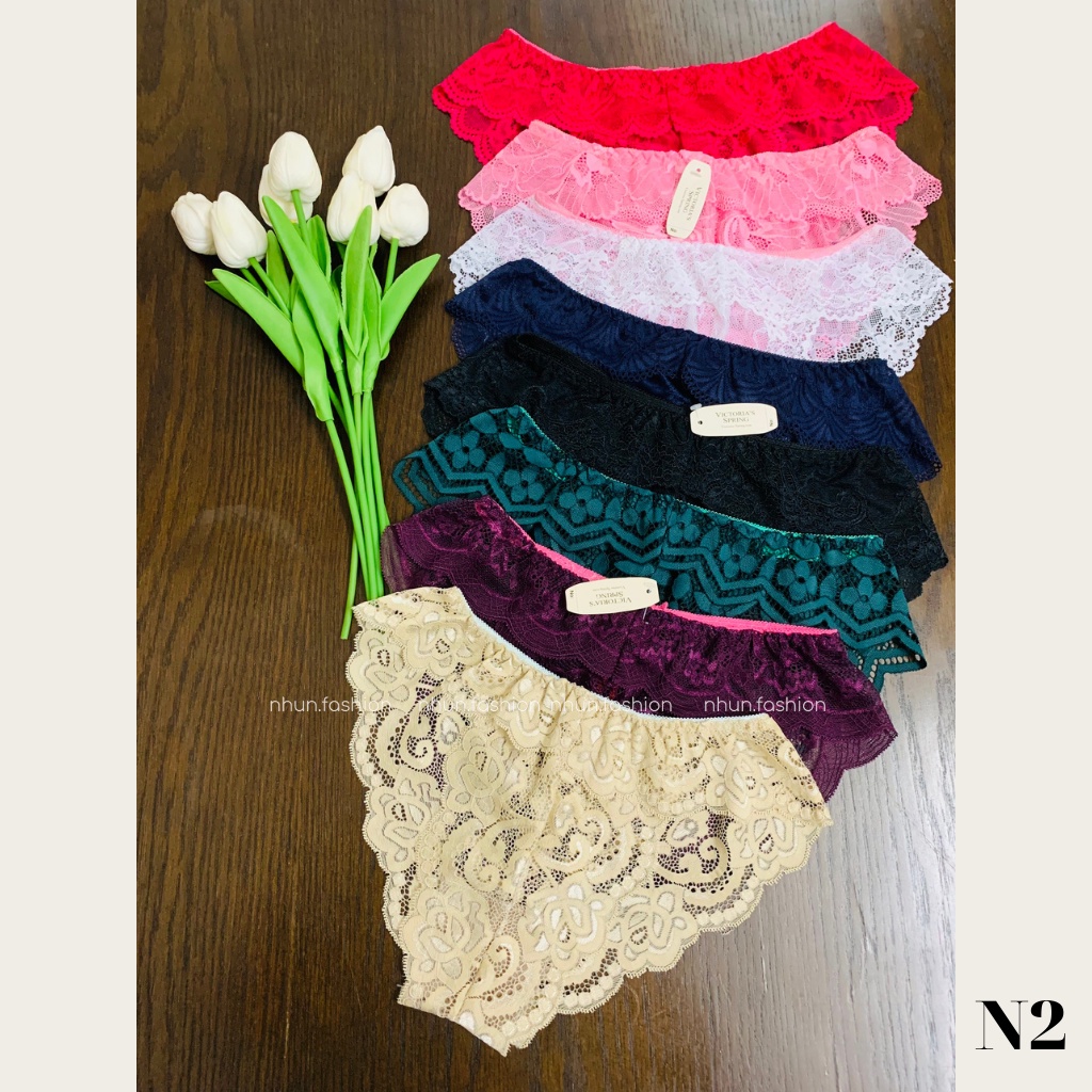 Quần lót nữ vải ren sexy mềm mại xuyên thấu gợi cảm quyến rũ thoáng mát freesize bigsize N2 | BigBuy360 - bigbuy360.vn