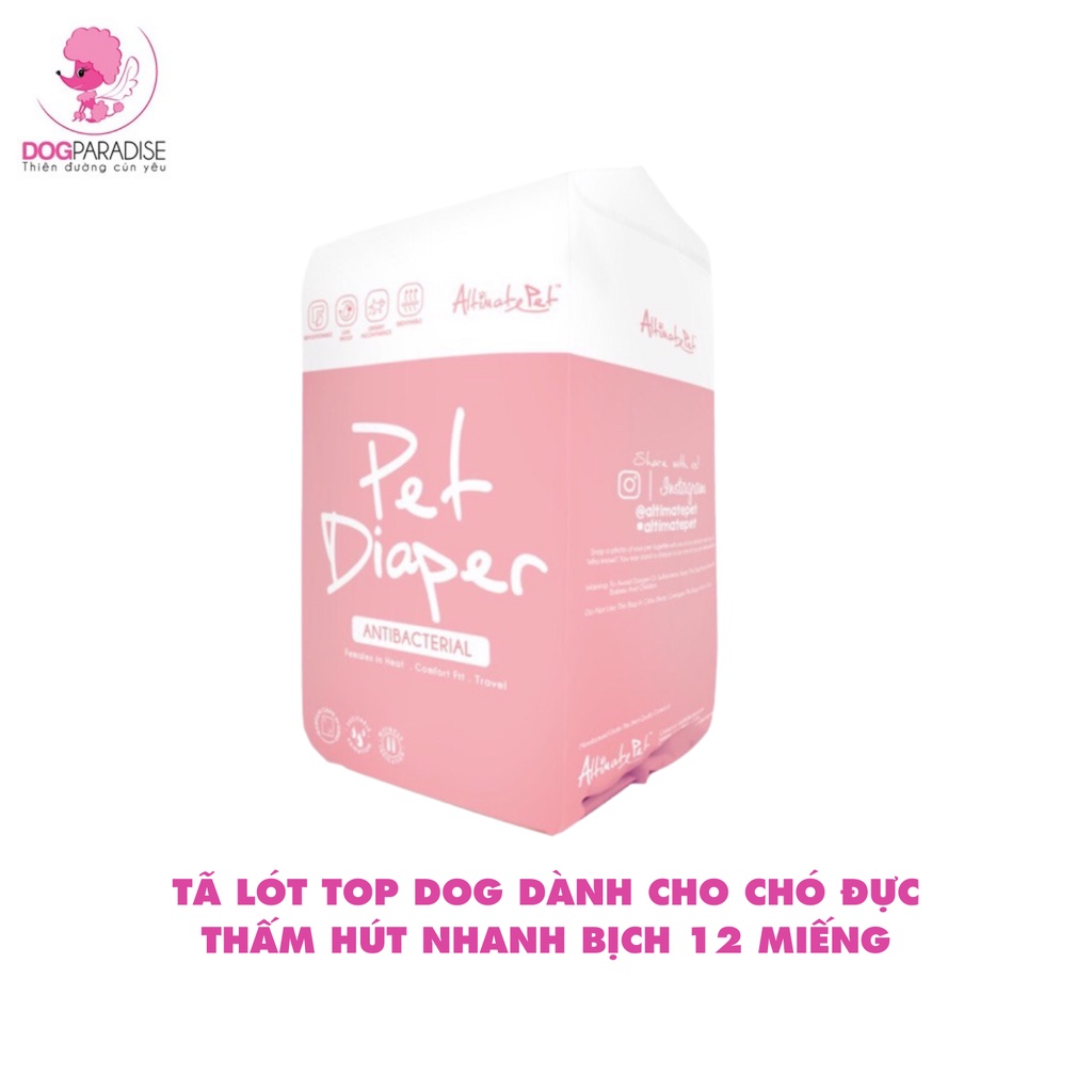 Tã quần Pet Diaper kháng khu.ẩn dành cho chó cái cỡ lớn size S/M/L/XL - Dog Paradise