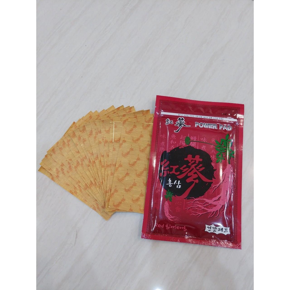 Cao dán hồng sâm power pad hàn quốc gói 6 miếng