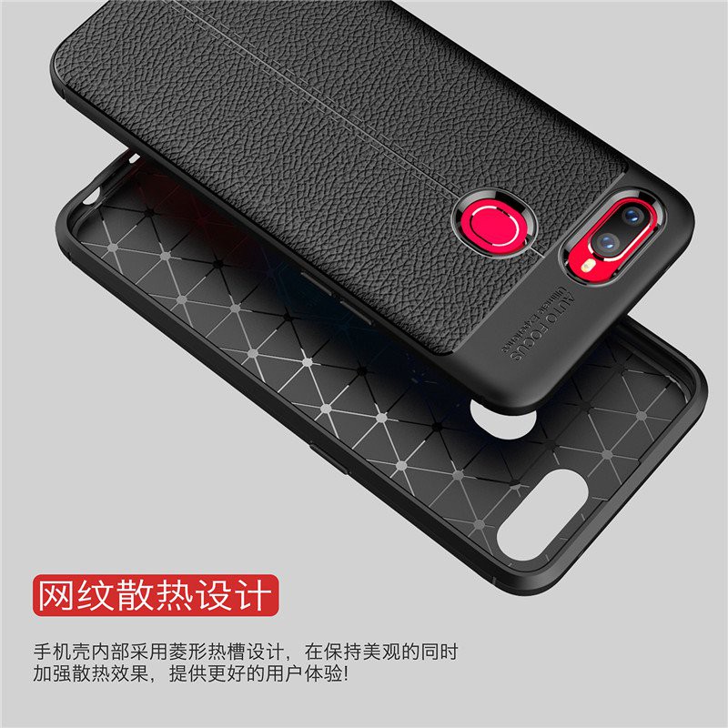 Ốp Lưng OPPO F9 dẻo giả da chống sốc