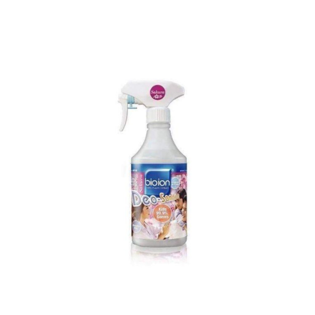 Bộ Sản Phẩm Xịt Khử Mùi Diệt Khuẩn, Tiệt Trùng Bioion Deo-Sanitizer 500ml Nhiều Mùi Hương