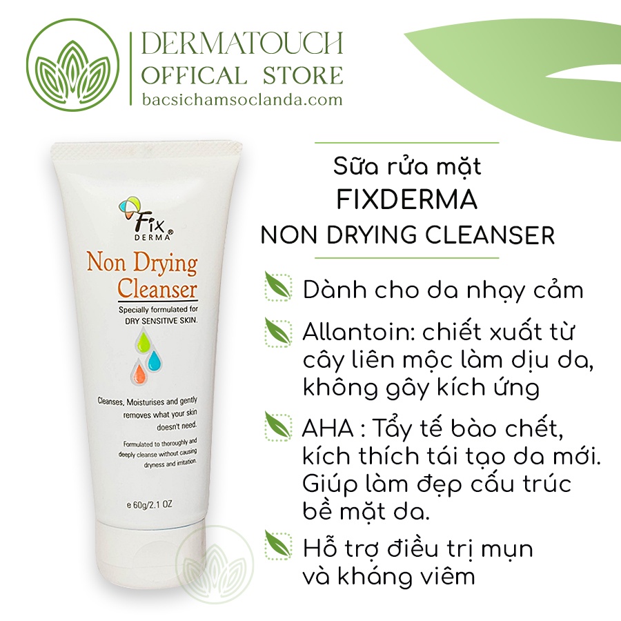 Sữa rửa mặt Fixderma Non Drying Cleanser
