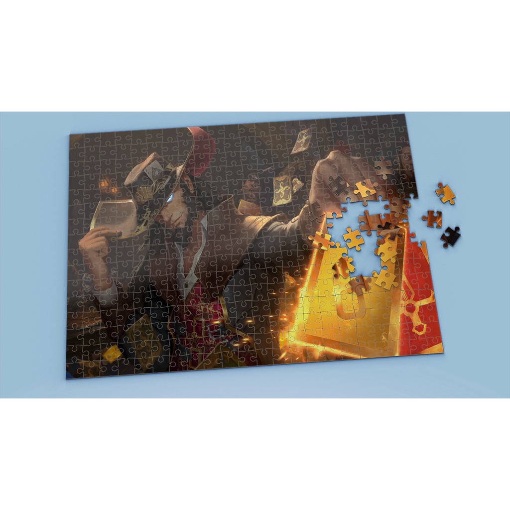 Tranh ghép hình A4, A5 League of Legends, xếp hình TWISTED FATE - Mẫu 1