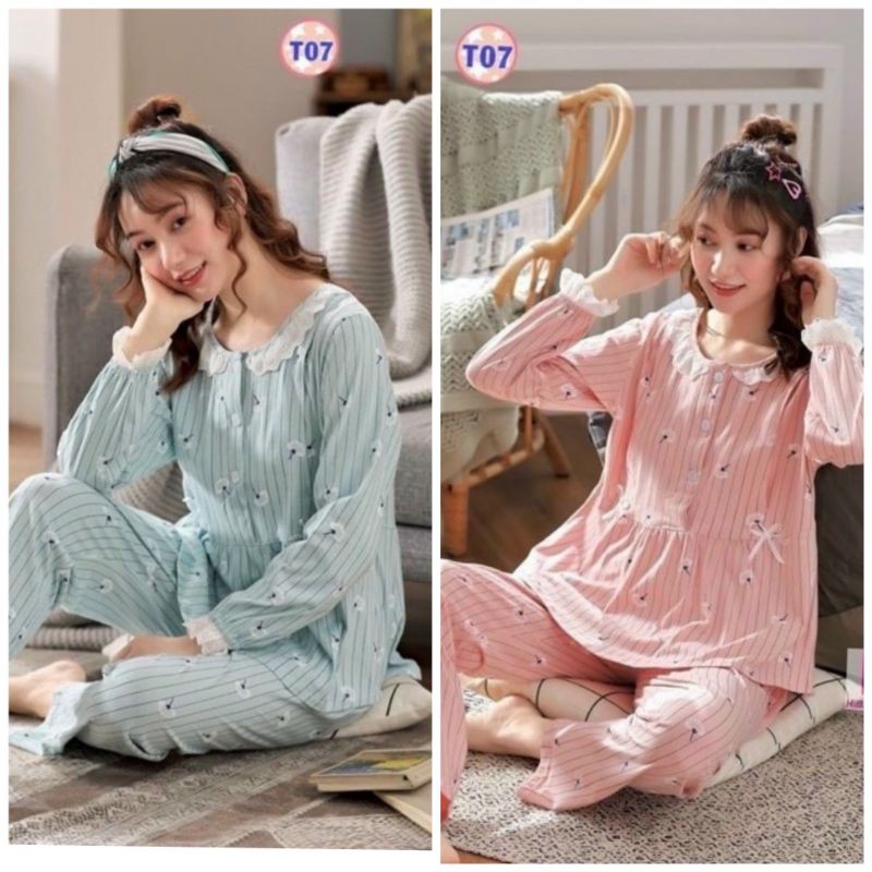 Bộ dài bầu và cho co bú họa tiết hoa