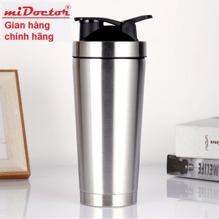 Bình lắc inox shaker tập gym, tập thể thao