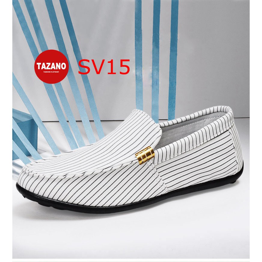 [ SIÊU HOT] Giày Lười Nam Cao Cấp [ Đen SV15, Cam- SV16, Trắng- SV17] | BigBuy360 - bigbuy360.vn