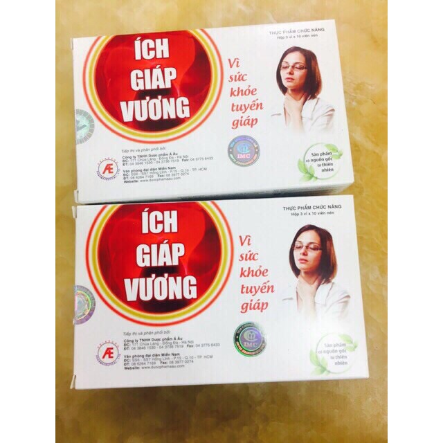 Ích Giáp Vương Hộp 30 viên - tăng cường sức khoẻ tuyến giáp